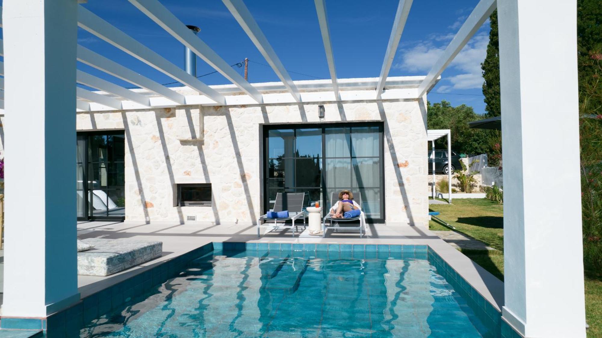 Luz Blanca Villa Agios Leon Luaran gambar