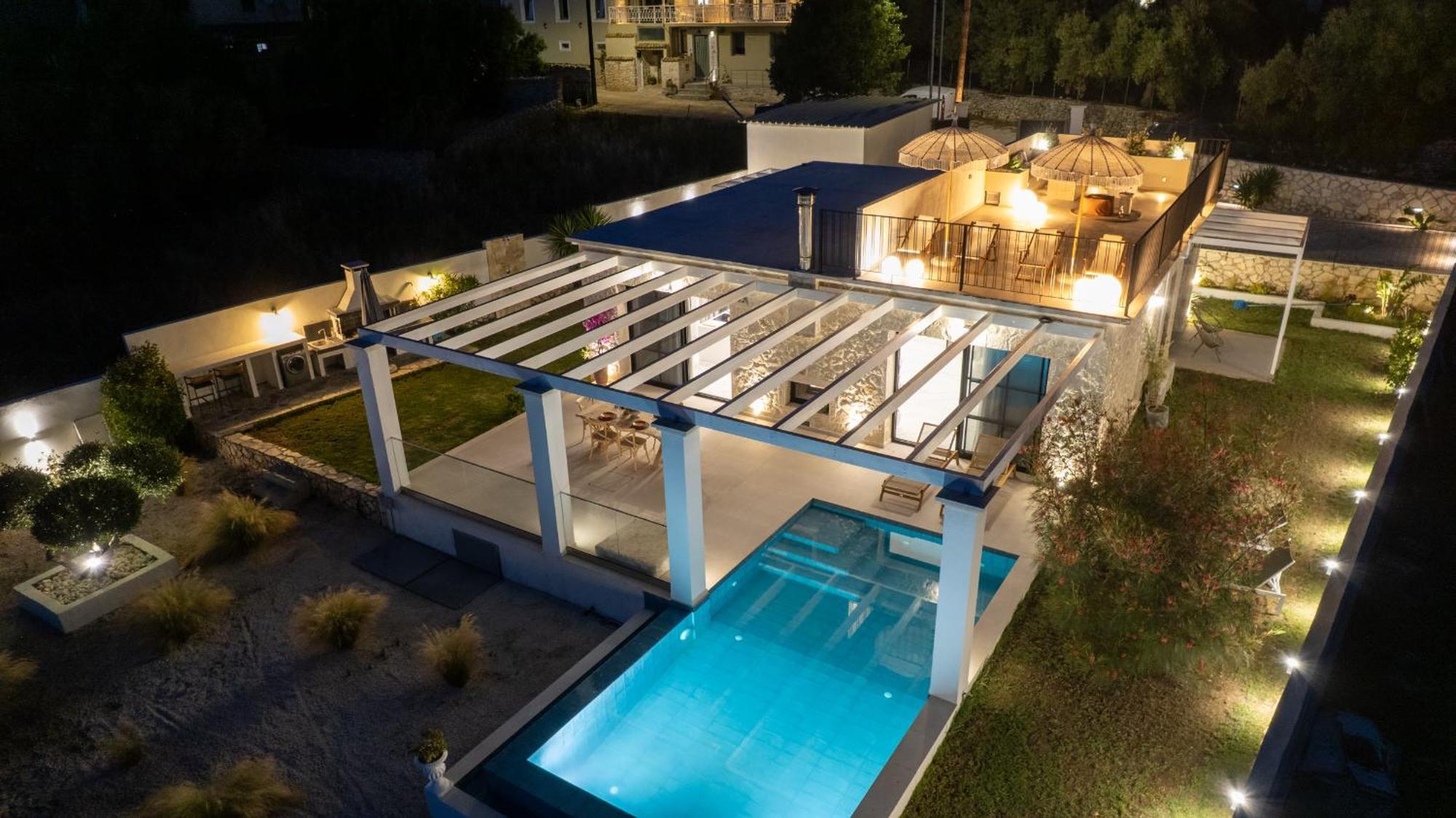 Luz Blanca Villa Agios Leon Luaran gambar